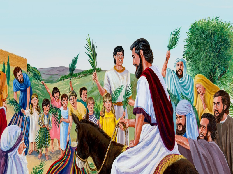 JESÚS ENTRANDO A JERUSALÉN puzzle