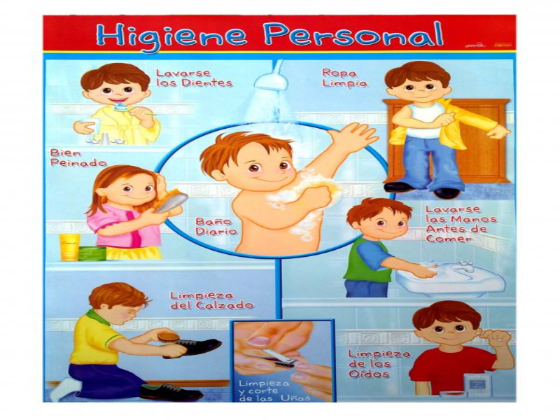 Arma el rompecabezas de higiene personal.  puzzle