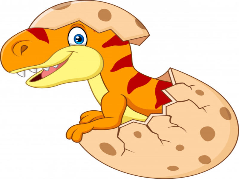 Los dinosaurios nacía de huevos puzzle