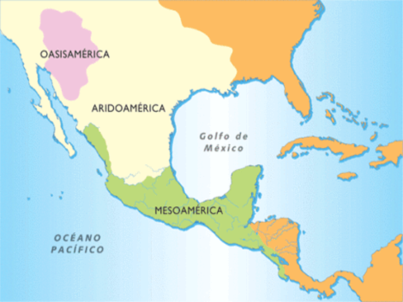 Forma el mapa para descubrir el área de Mesoamérica, Aridoamérica y Oasisamérica puzzle