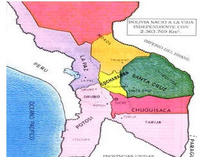 MAPA DE LA REPUBLICA DE BOLIVIA  puzzle