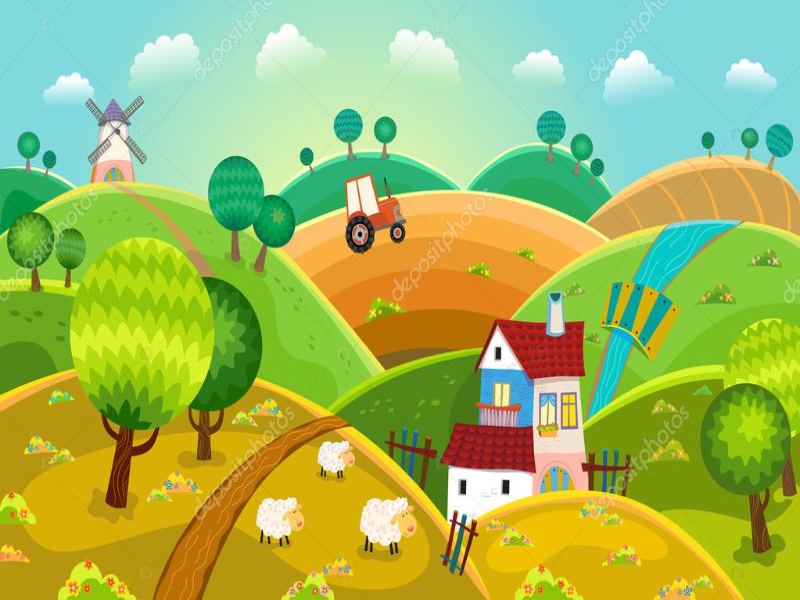 Recorta las piezas y arma el rompecabezas para descubrir el paisaje  puzzle