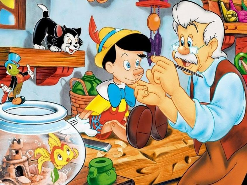 Adivina el cuento, armando el rompecabezas puzzle
