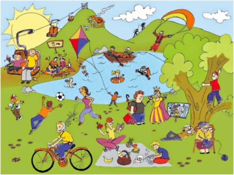 Derecho a la diversión y actividades de ocio puzzle
