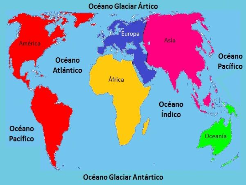 MAPA DE LOS OCÉANOS puzzle