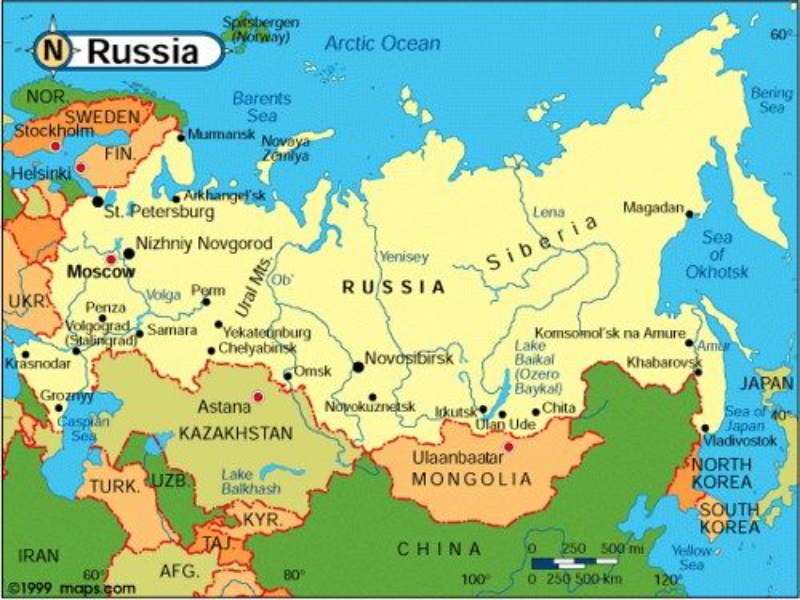 Mapa de Rusia puzzle