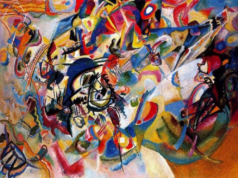 Echa a volar tu imaginación y encuéntrale sentido a esta famosa pintura abstracta  puzzle