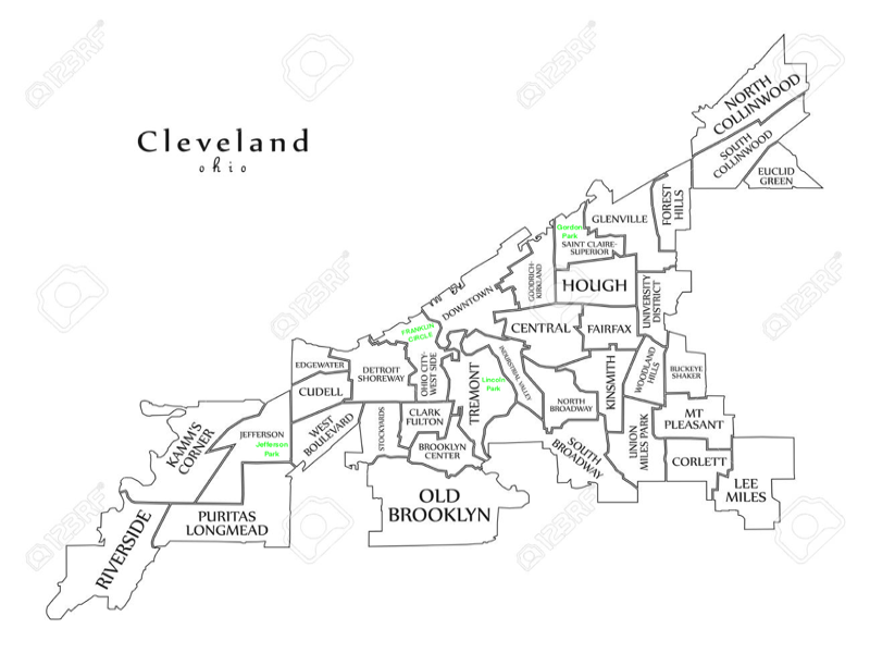 Ohio Cleveland parks puzzle