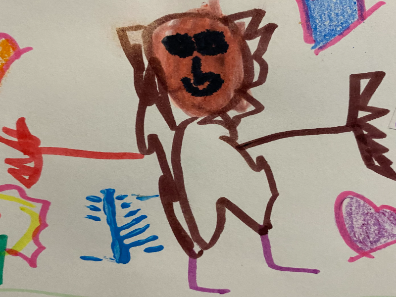 El dibujo de Diego se ha desordenado, ¿nos ayudas a dejarlo bonito otra vez, por favor? puzzle